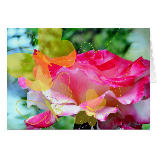 Carte des chemins de papillons heureux (Devant horizontal)