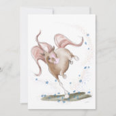 Carte des chevaux, illustration avec fleurs (Devant)