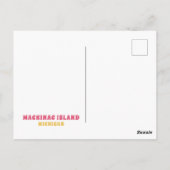 Carte des choses préférées de l'île de Mackinac Mi (Dos)