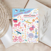 Carte des choses préférées de l'île de Mackinac Mi