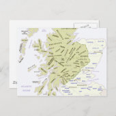 Carte des clans écossais (Devant / Derrière)