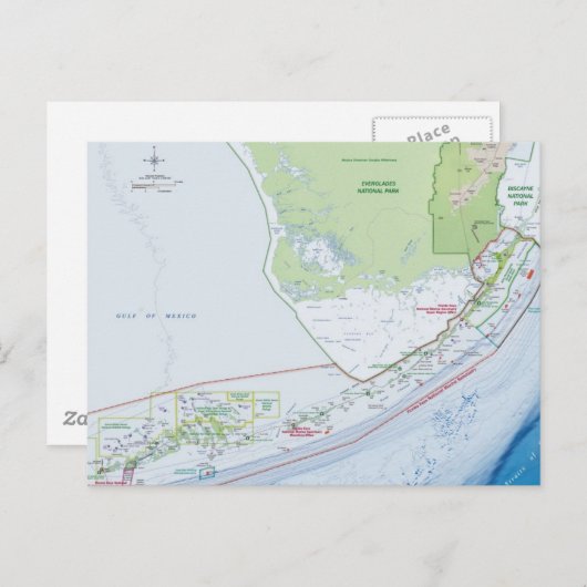 Carte des clés de Floride (Devant / Derrière)