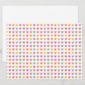 Carte des coeurs de conversation minuscules fillet (Devant / Derrière)