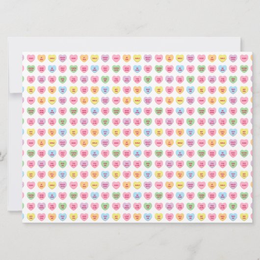 Carte des coeurs de conversation minuscules fillet (Devant)