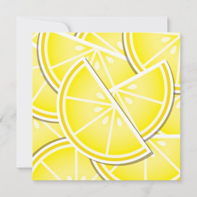 Carte Des coins de citron funky ! (Devant)