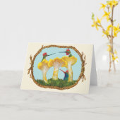 Carte des colibris (Fleur jaune)