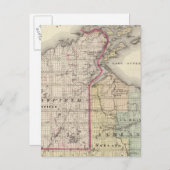 Carte des comtés d'Ashland et de Bayfield (Devant / Derrière)