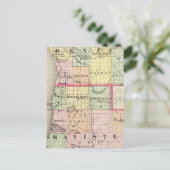 Carte des comtés de Benzie et Manistee, Michigan (Debout devant)