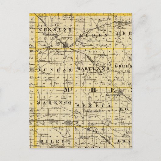 Carte des comtés de Boone et McHenry (Devant)