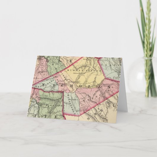 Carte des comtés de Clay, Webster, Nicholas, Fayet (Devant)