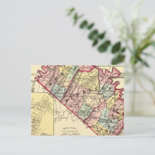 Carte des comtés de Morgan, Berkeley et Jefferson (Debout devant)