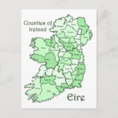 Carte des comtés d'Irlande (Devant)