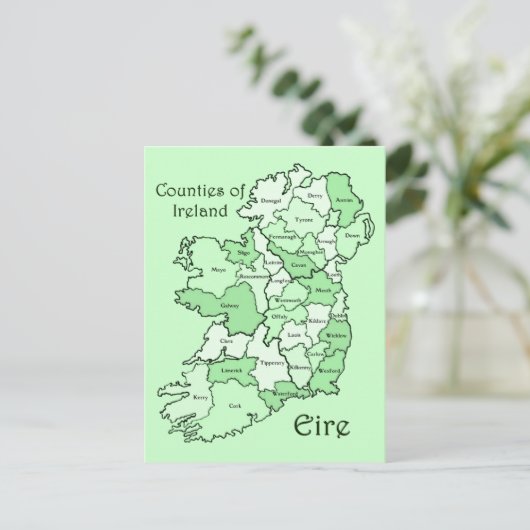 Carte des comtés d'Irlande (Debout devant)