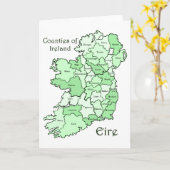 Carte des comtés d'Irlande (Fleur jaune)