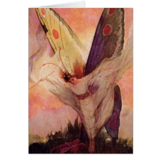 Carte des conceptions de papillon des enfants