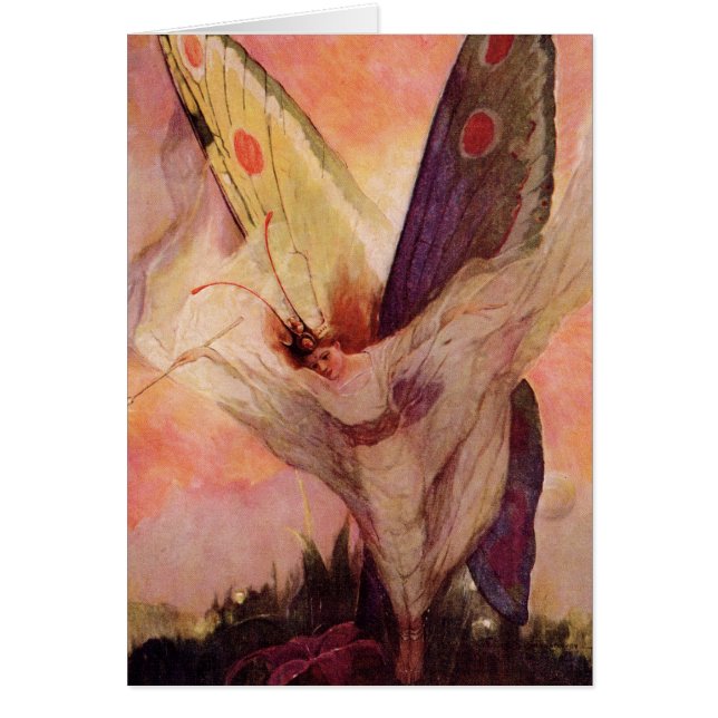 Carte des conceptions de papillon des enfants (Devant)