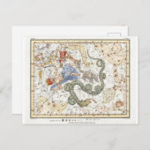 Carte des constellations d'astronomie vintage (Devant / Derrière)