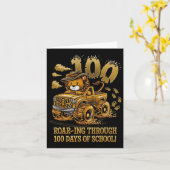 Carte Des Cours De 100 Jours À L'École (Fleur jaune)