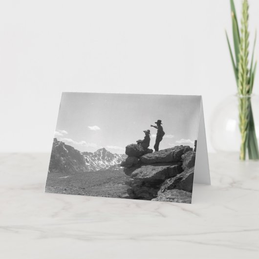 Carte Des cowboys sur une crête (Devant)