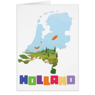 Carte des dessins animés hollandais