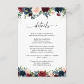 Carte des détails de la cérémonie des Mariages de  (Devant)