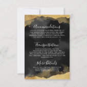 Carte des détails de l'événement Mitzvah Weekend (Dos)