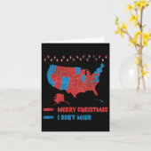 Carte des élections 2024 Joyeux Noël Rouges électe (Fleur jaune)