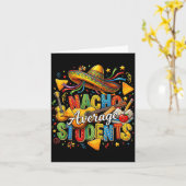 Carte Des élèves pas comme les autres nacho taco mignon  (Fleur jaune)