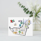 Carte des Emirats Arabes Unis Points de repère tou (Debout devant)
