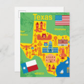 Carte des enfants au Texas (Devant / Derrière)