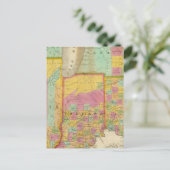 Carte des États de l'Ohio Indiana & Illinois (Debout devant)