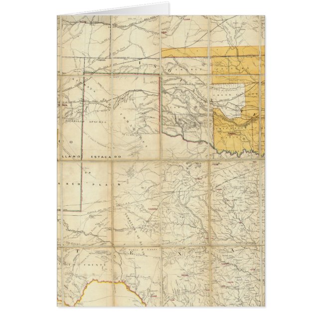 Carte Des États Du Kansas Et Du Texas (Devant)