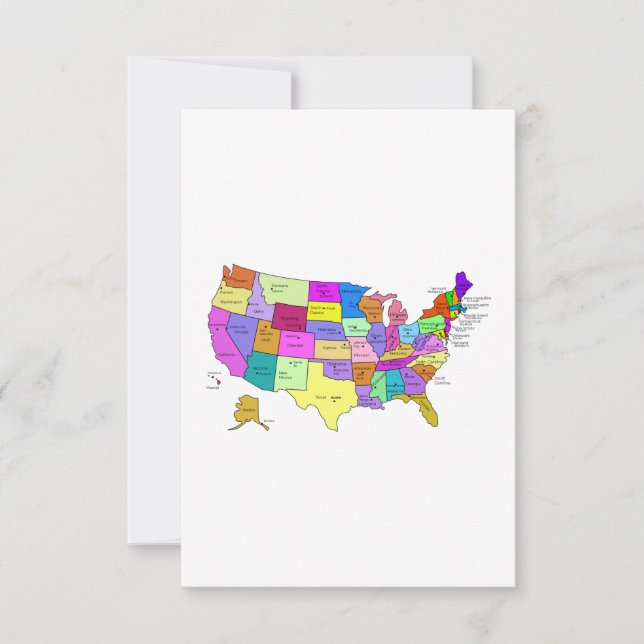 Carte des États-Unis (Devant)
