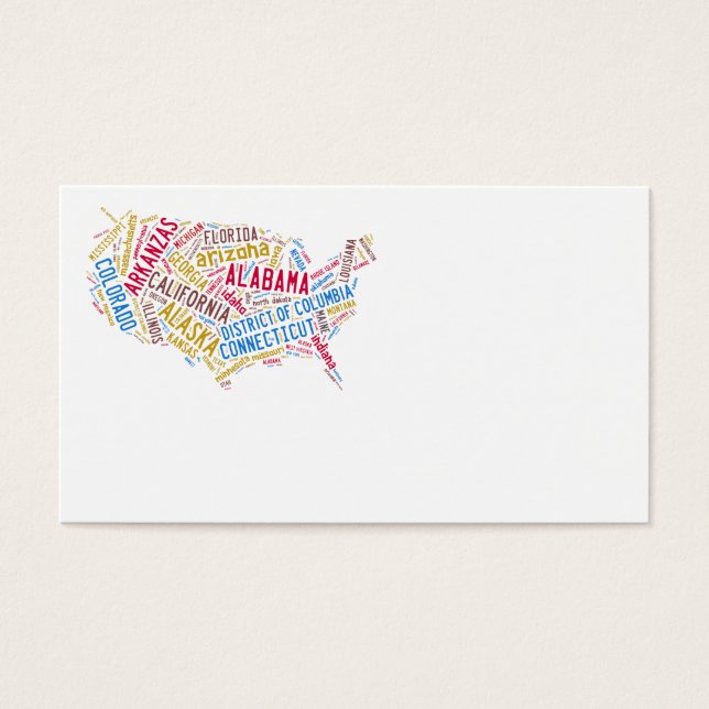 Carte des États-Unis (Devant)