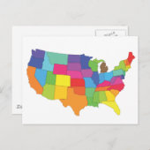 carte des états-unis (Devant / Derrière)