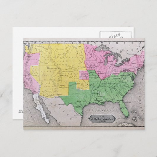 Carte des États-Unis (Devant / Derrière)