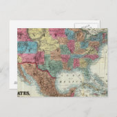 Carte Des États-Unis, Canada, Mexique (Devant / Derrière)