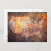 Carte des États-Unis d'Amérique (Devant / Derrière)