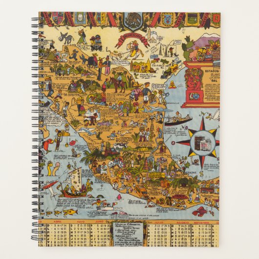 Carte des États-Unis du Mexique (Devant)