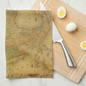 Carte des États-Unis Serviette de cuisine (Quart Plié)