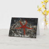 Carte Des étoiles de mer, vous êtes une étoile ! (Fleur jaune)