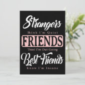 Carte des étrangers pensent que je suis des amis tranqui (Debout devant)