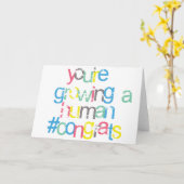 Carte Des félicitations lumineuses vous êtes enceintes (Fleur jaune)