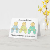 Carte Des félicitations, vous êtes des grands-parents (Fleur jaune)