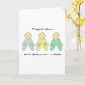 Carte Des félicitations, vous êtes des grands-parents (Fleur jaune)