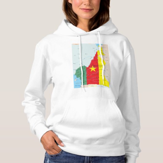 Carte Des Femmes Sweat - shirts à capuche Du Camer (Devant)