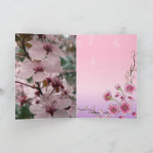 Carte Des fleurs bénignes Un Mariage fantaisiste personn (Intérieur)