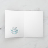 Carte des flocs de neige bleu noires (Intérieur)