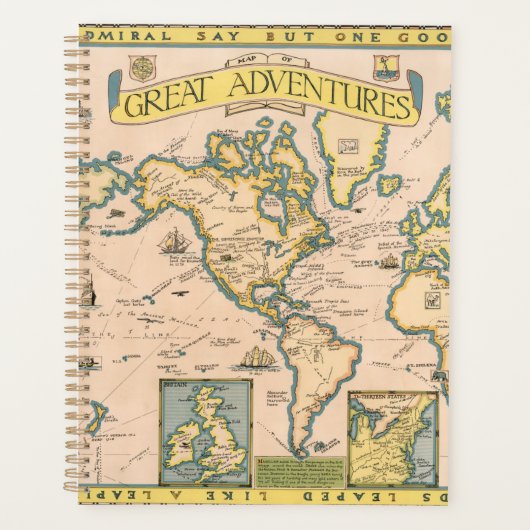 Carte des grandes aventures (Devant)