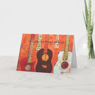 Carte des guitares, vous jouez mes ficelles de coeur.